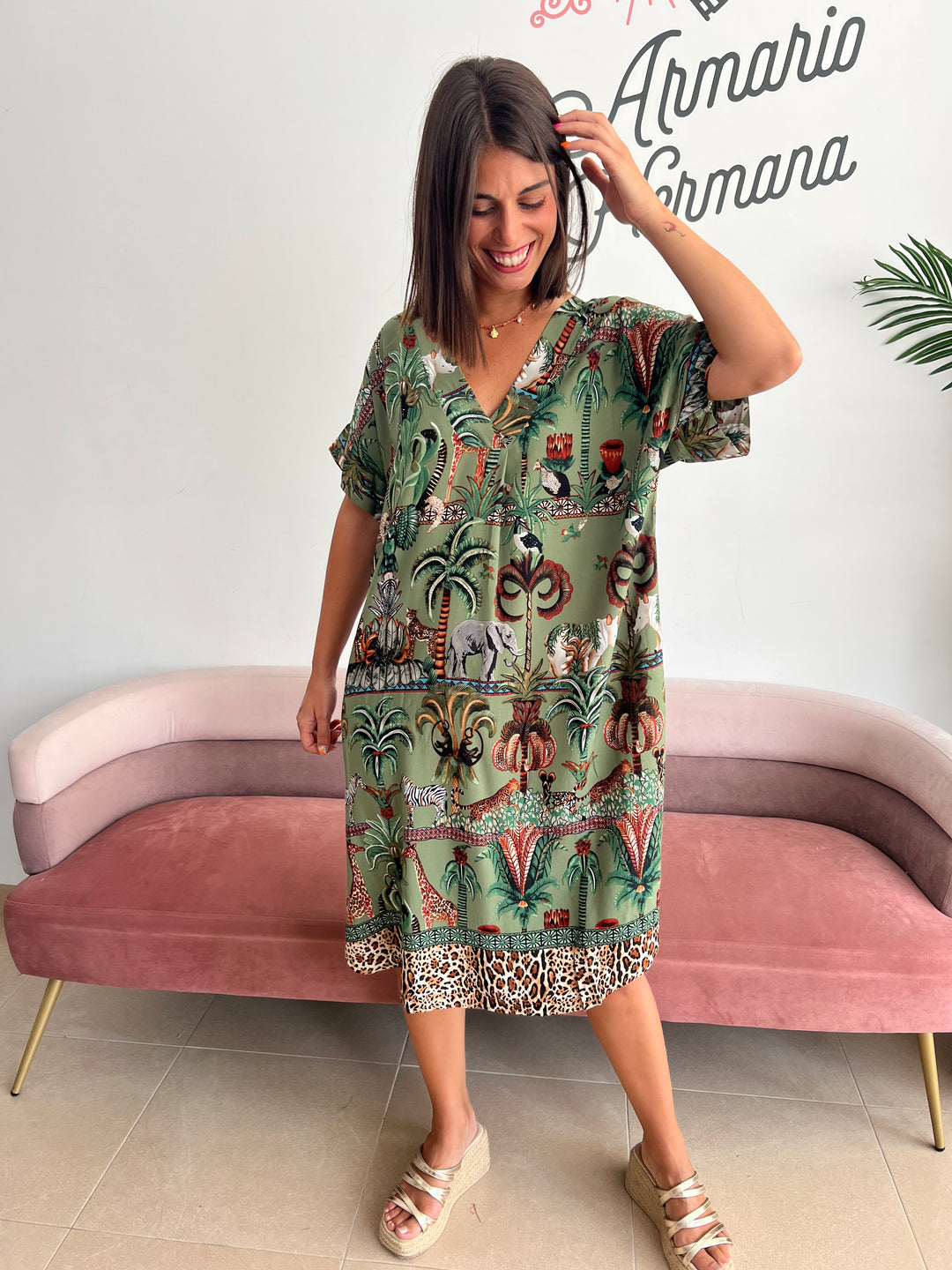Vestido Kenia verde