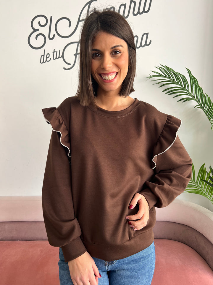 Sudadera Toni marrón