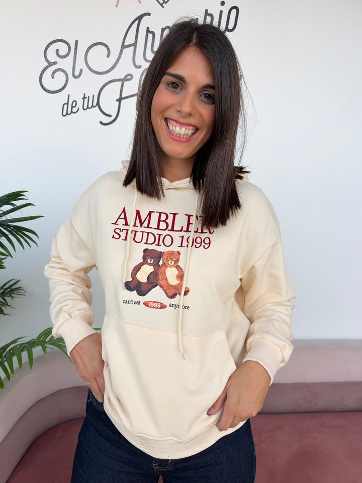 Sudadera Studio beige