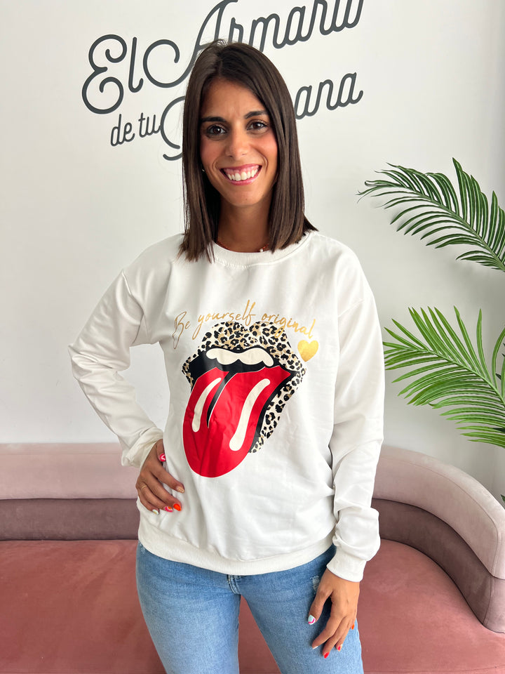 Sudadera Rolling blanco