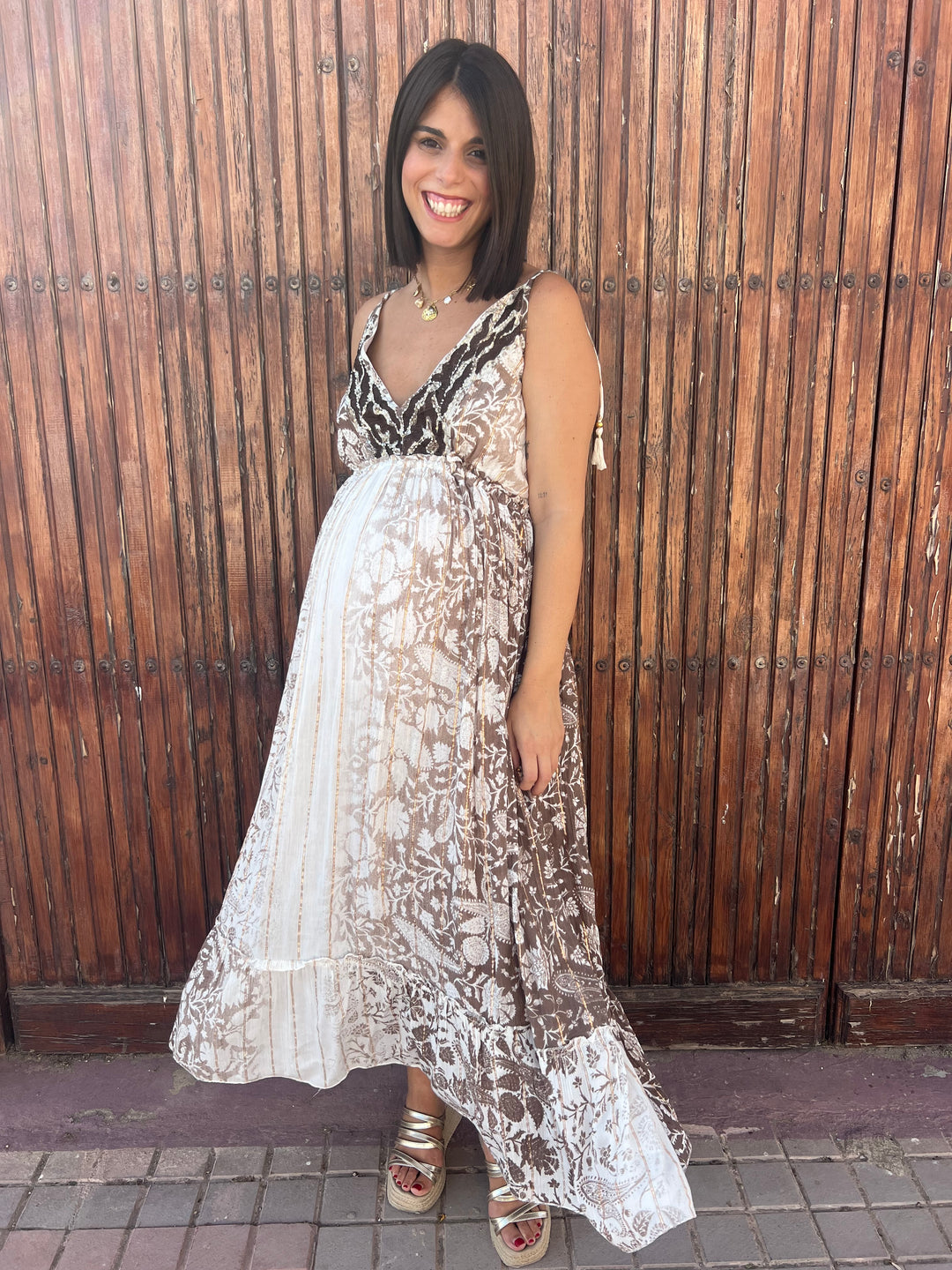 Vestido Menorca marrón