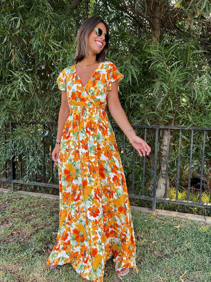 Vestido Virginia naranja
