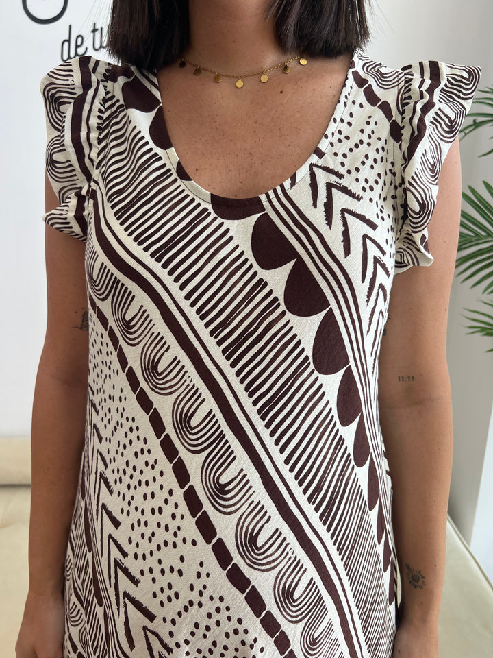 Vestido Fátima marrón