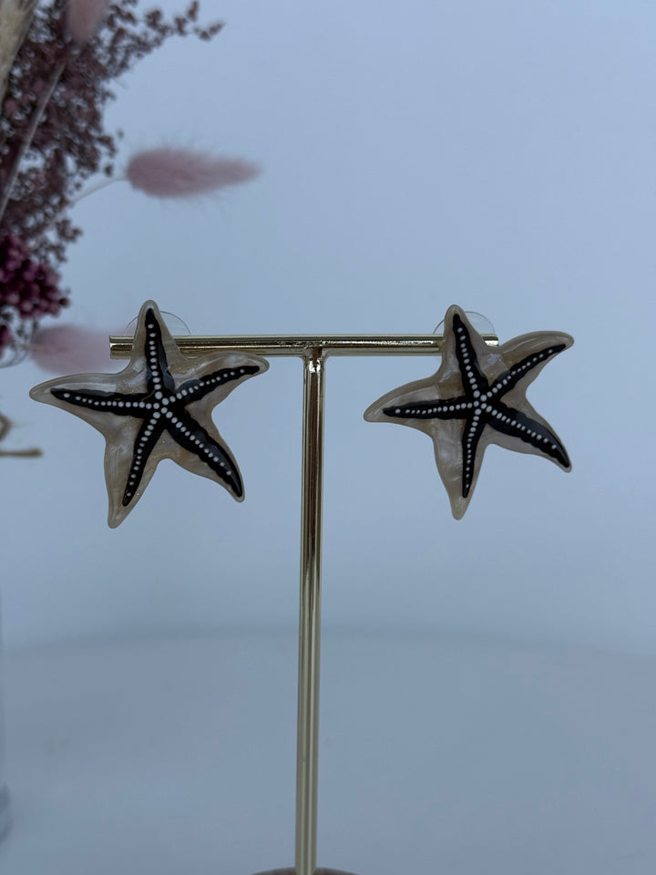 Pendientes Marina Negro (acero)