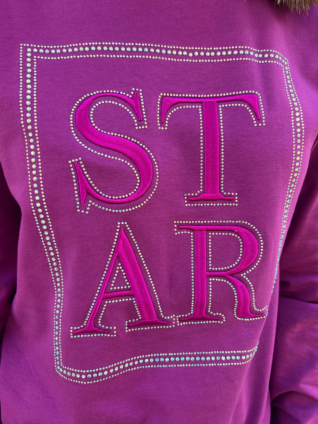 Sudadera Star morado
