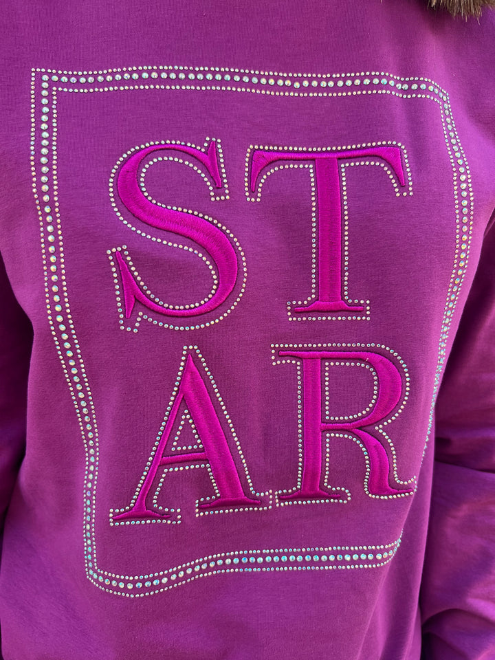 Sudadera Star morado