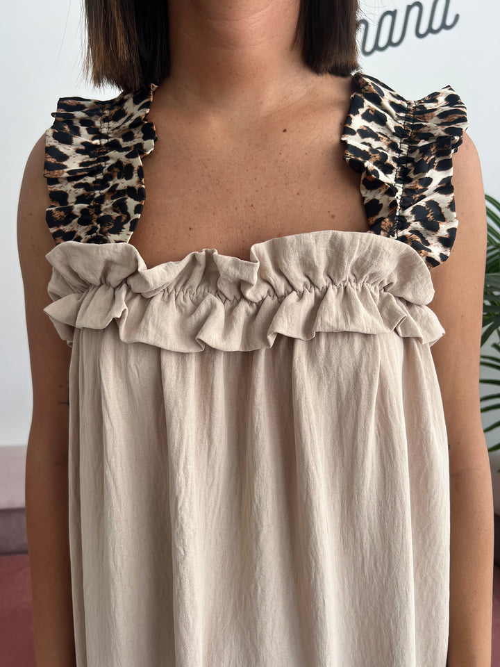 Vestido Kenia beige