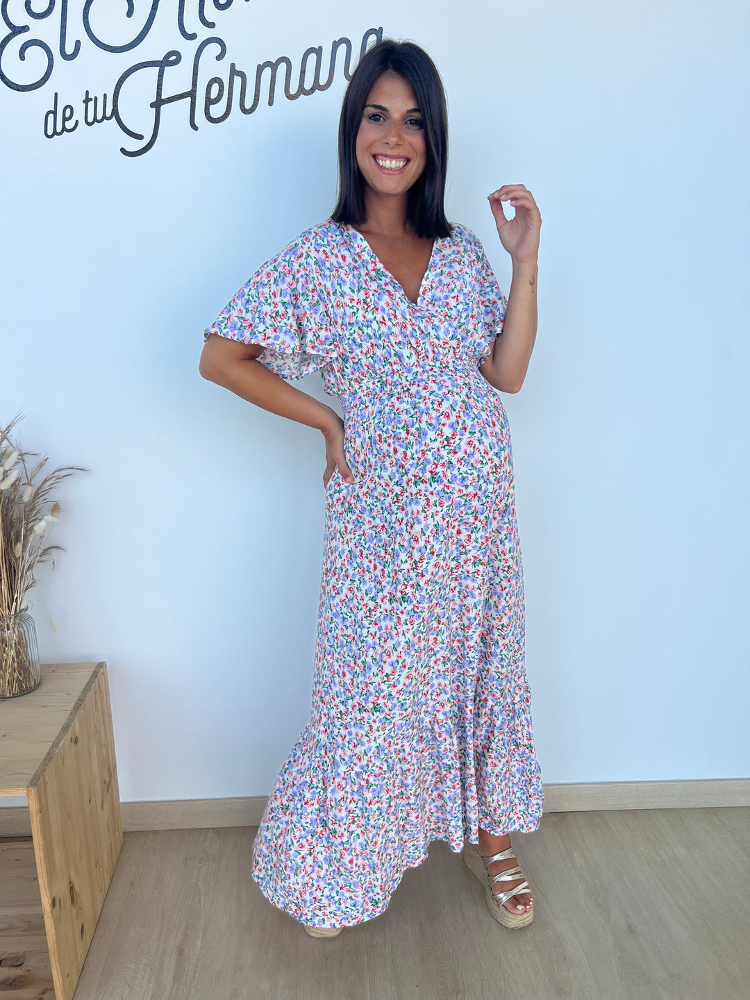 Vestido Nieves largo blanco