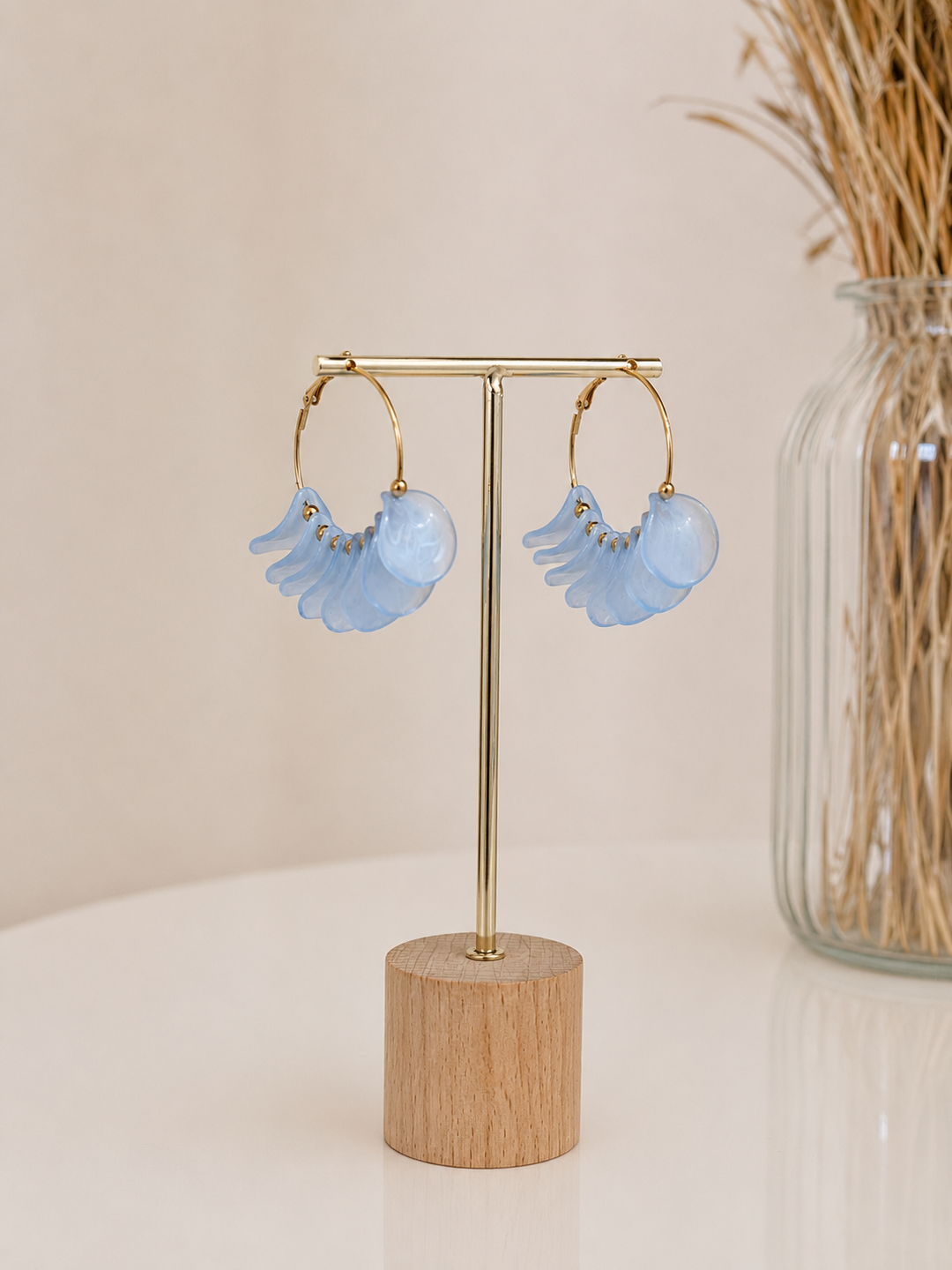 Pendientes Pétalo (acero)