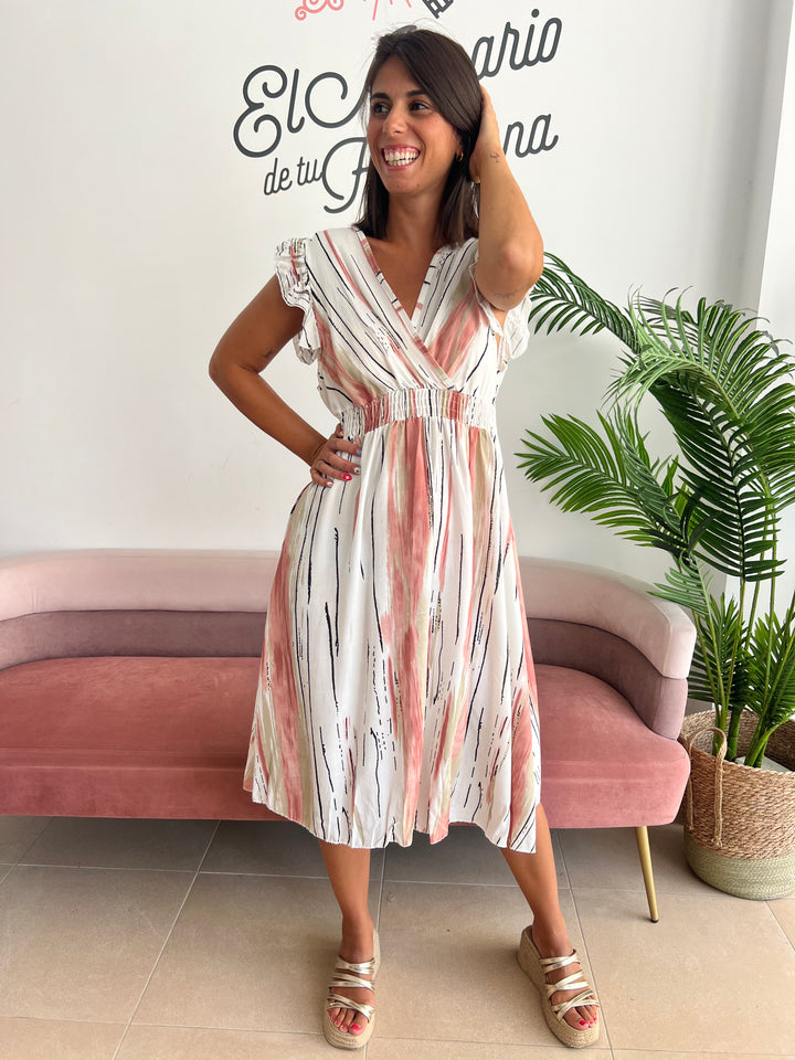 Vestido Abigaíl coral