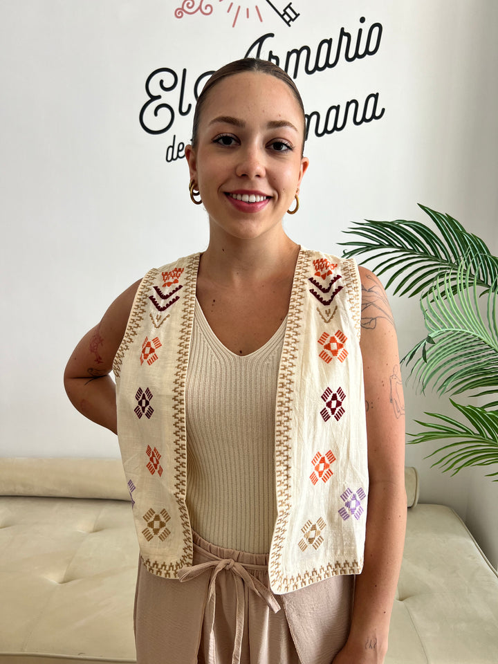 Chaleco Angy beige