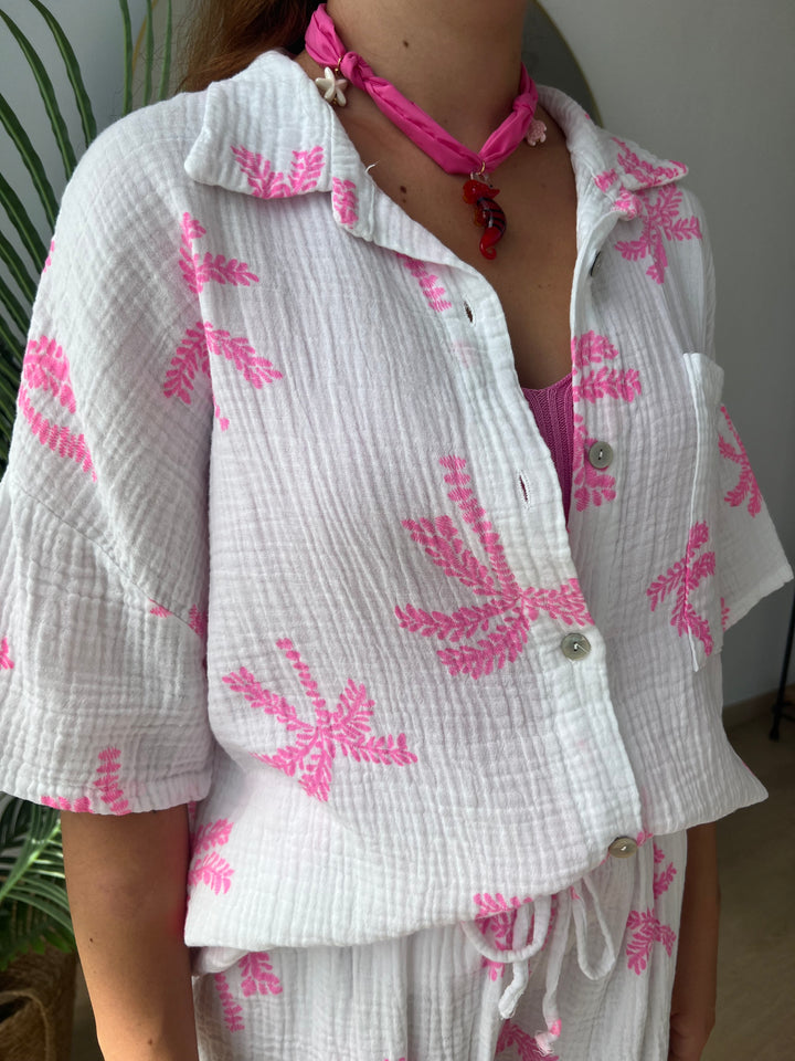 Conjunto Palmeras Rosa