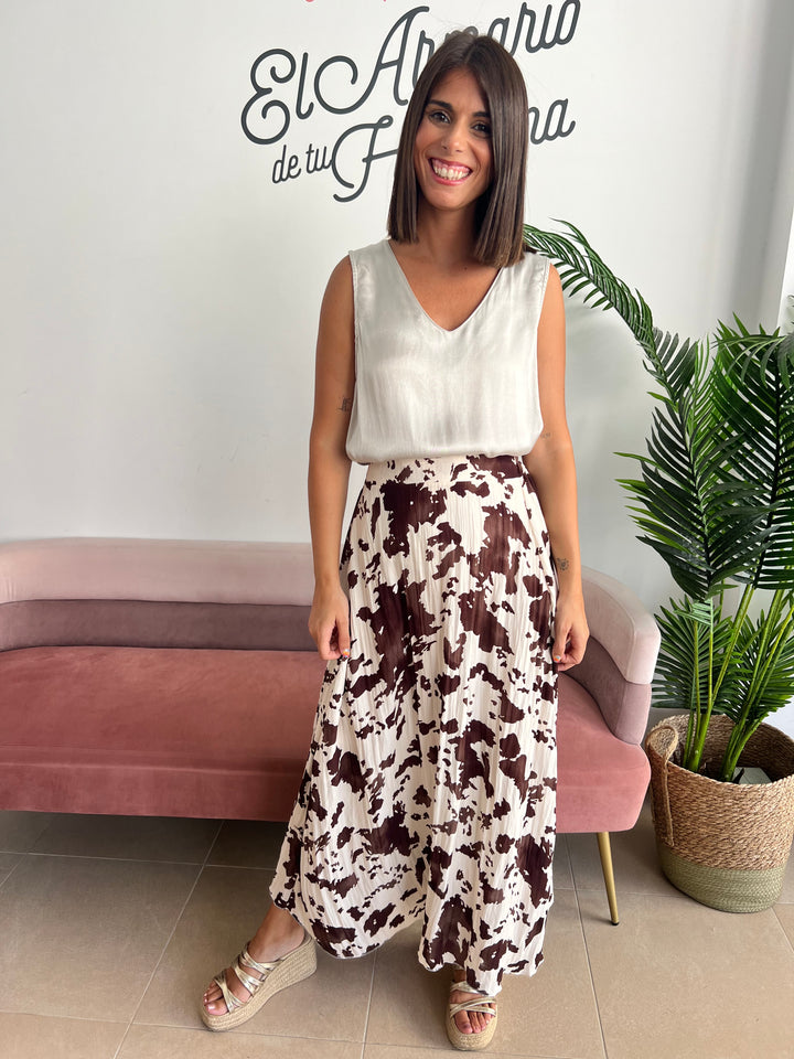 Falda Leo marrón