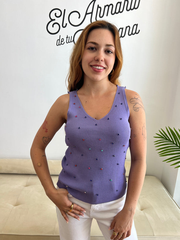 Top Lina morado