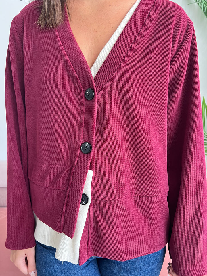 Chaqueta Noemí burdeos