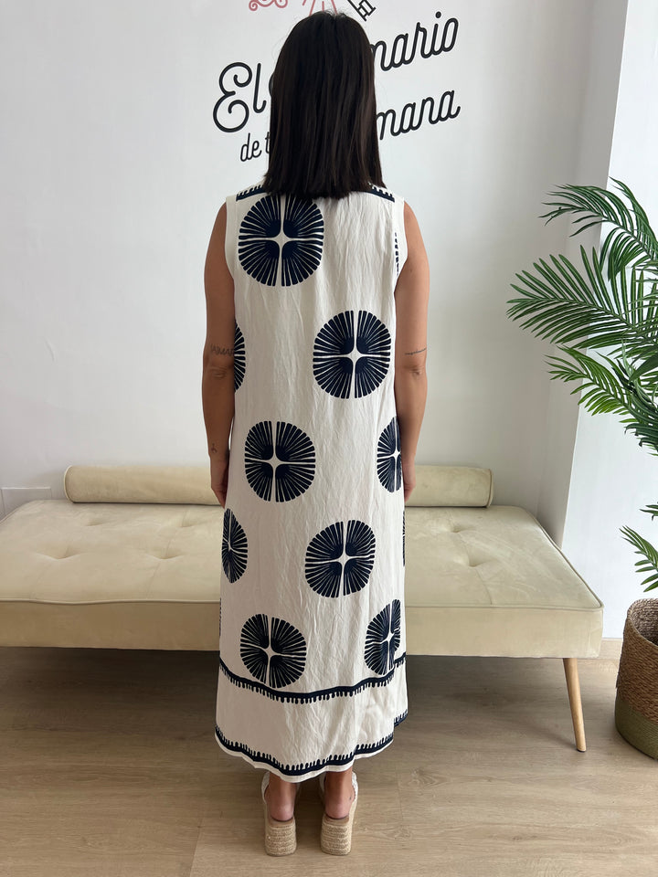 Vestido Mireia azul marino