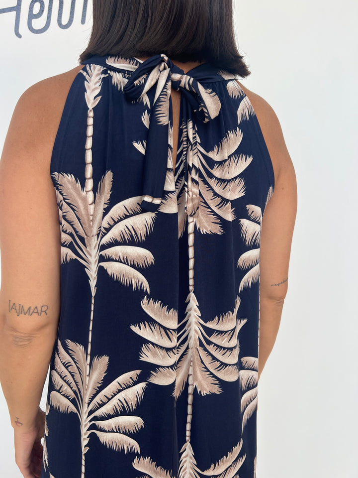 Vestido Paula azul marino
