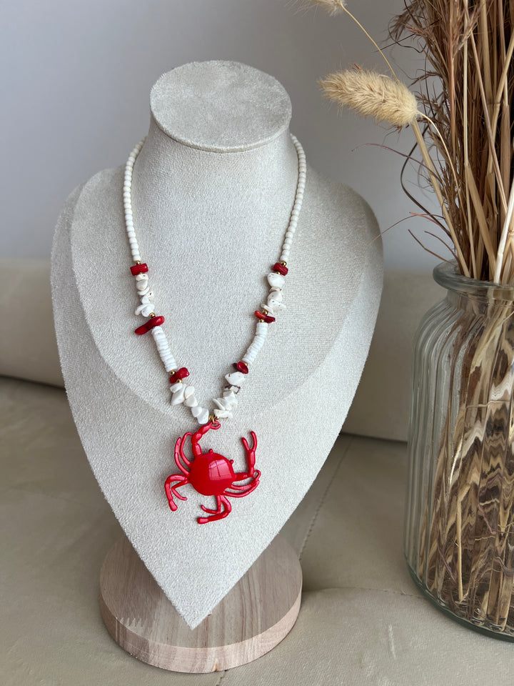 Collar Cangrejo blanco (acero)