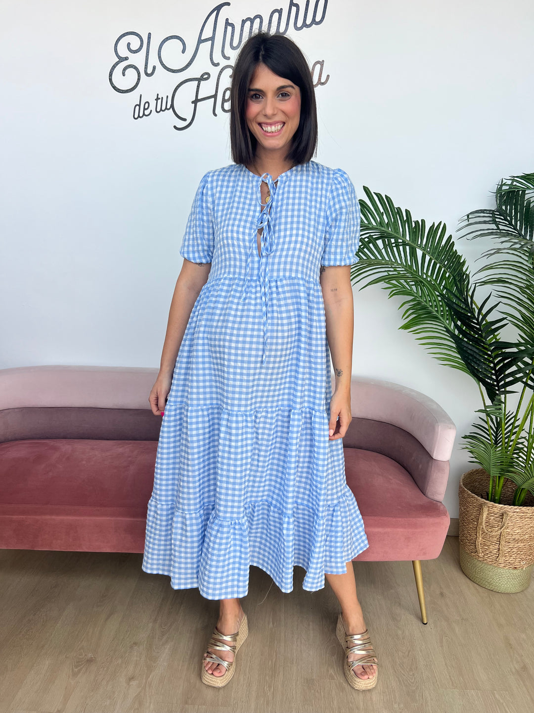 Vestido Lola celeste