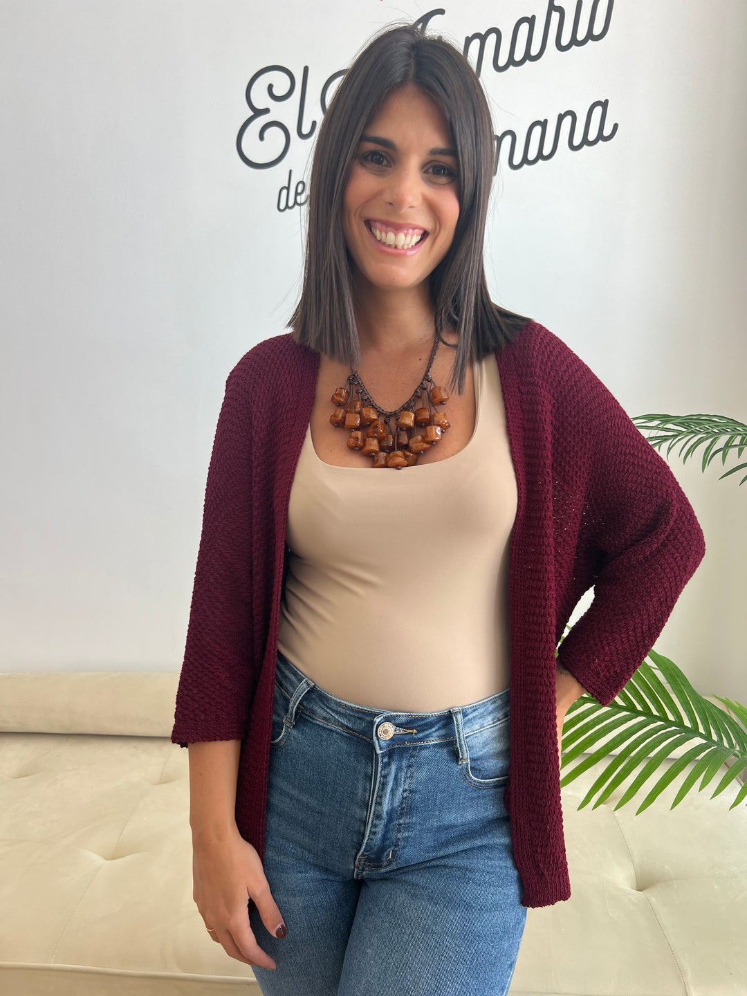 Chaqueta María burdeos