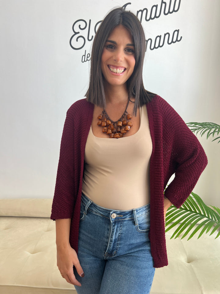 Chaqueta María burdeos