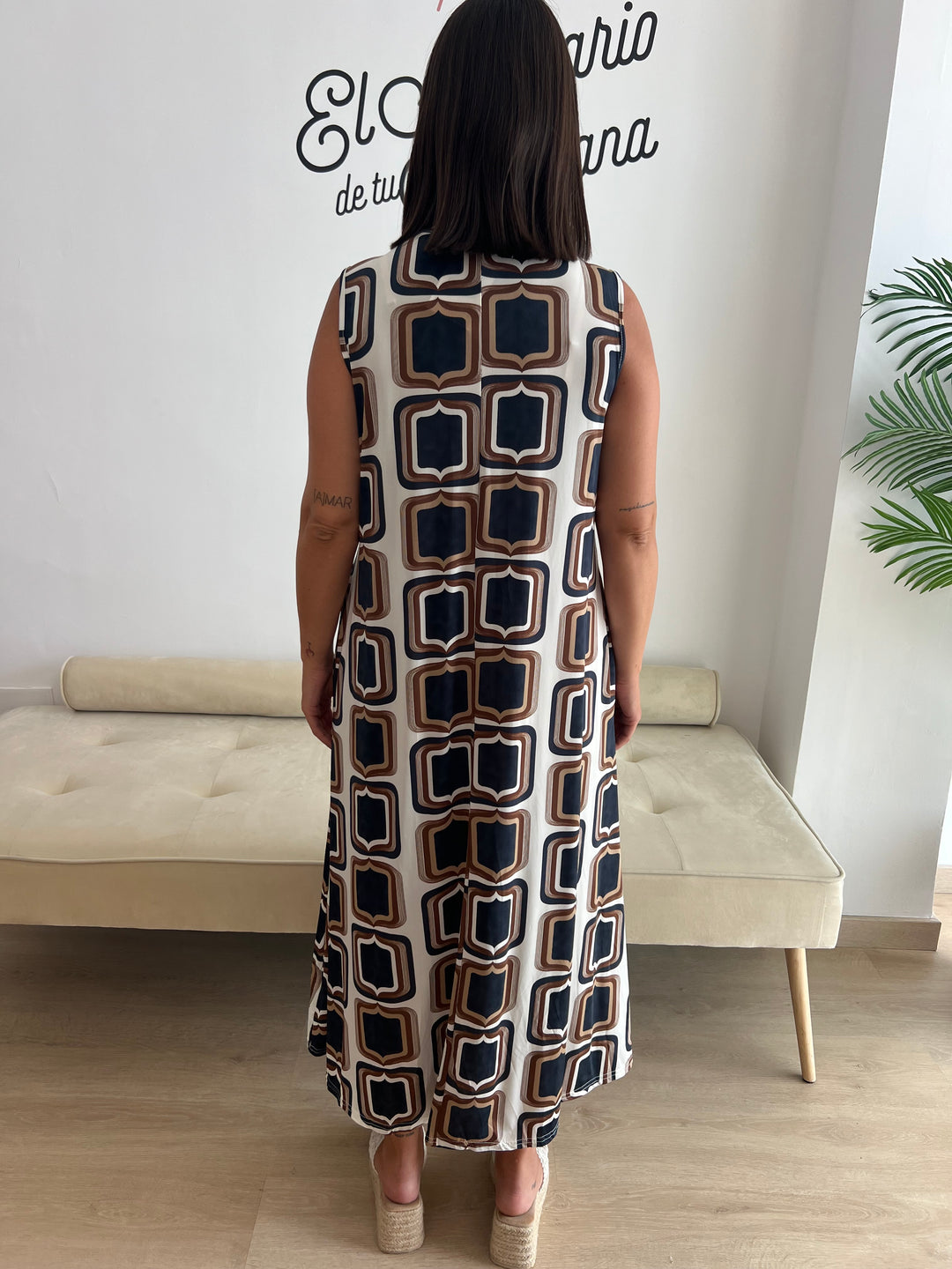 Vestido Carlota azul marino