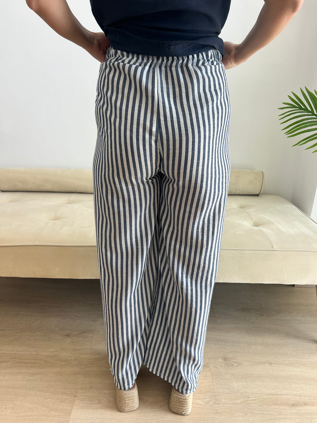Pantalón Rayas azul marino