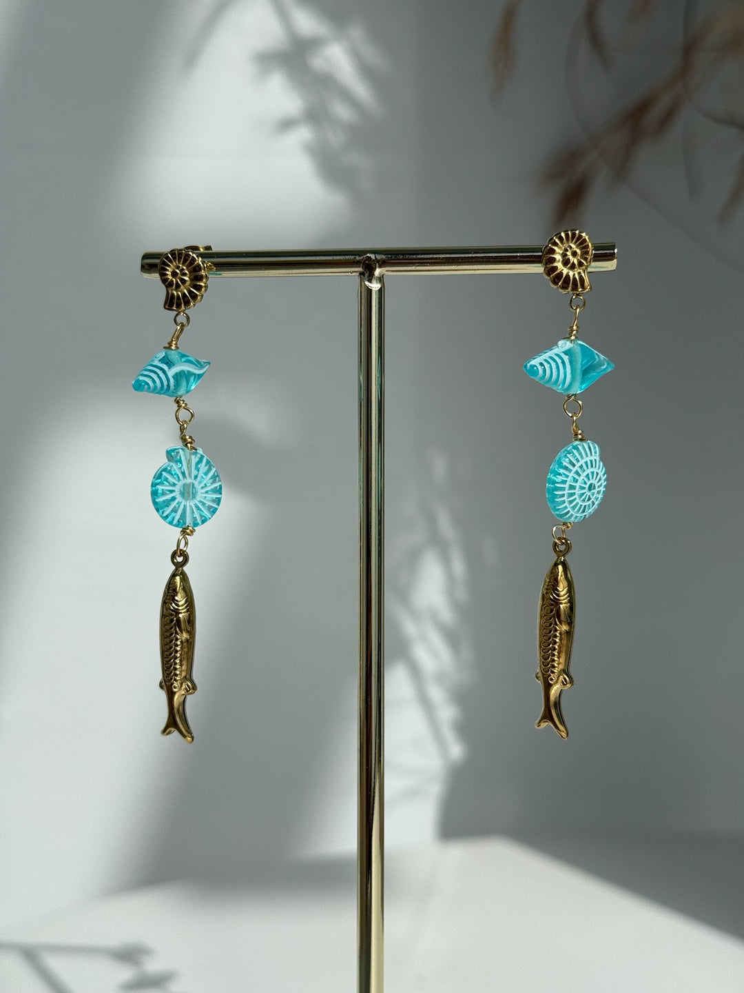 Pendientes Aura azul (acero)