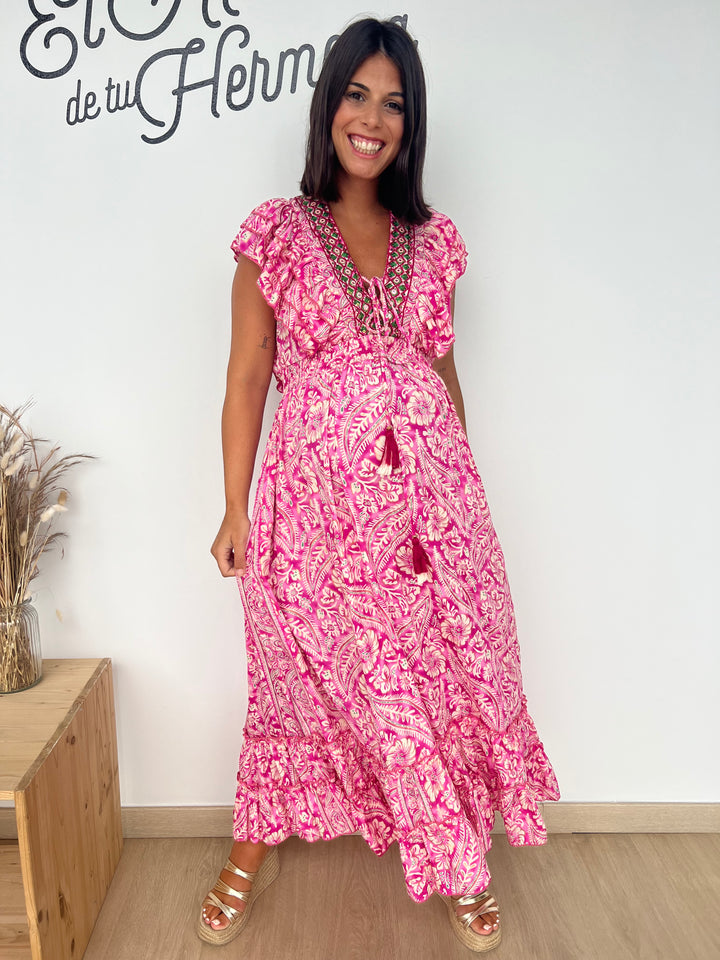 Vestido Korma rosa
