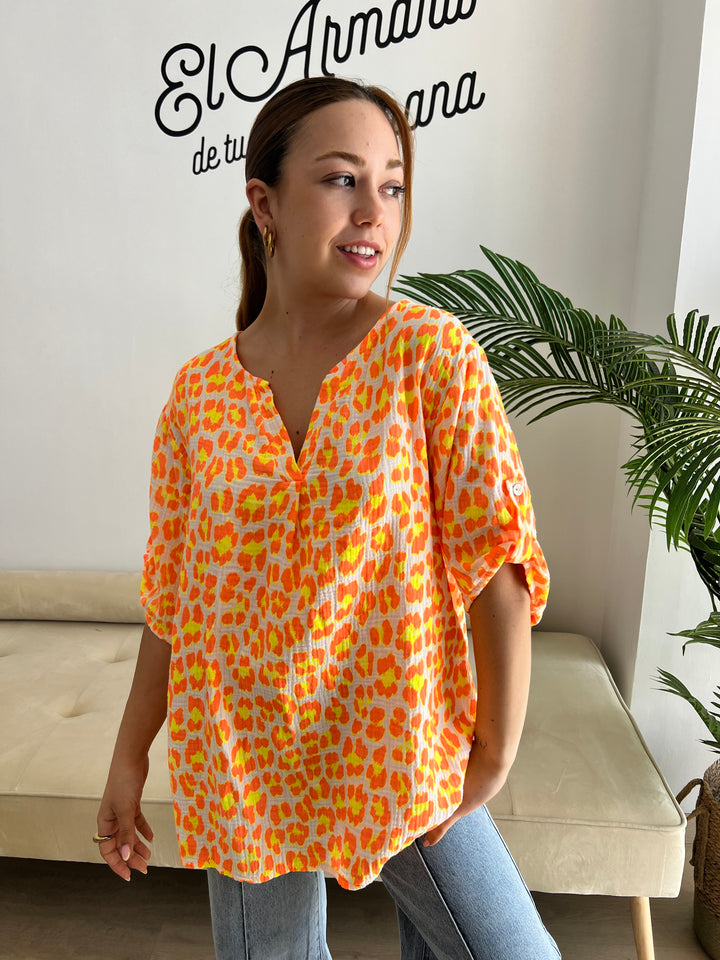 Blusa Elsa naranja