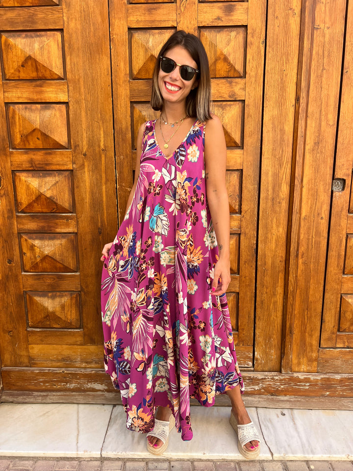Vestido Violeta buganvilla