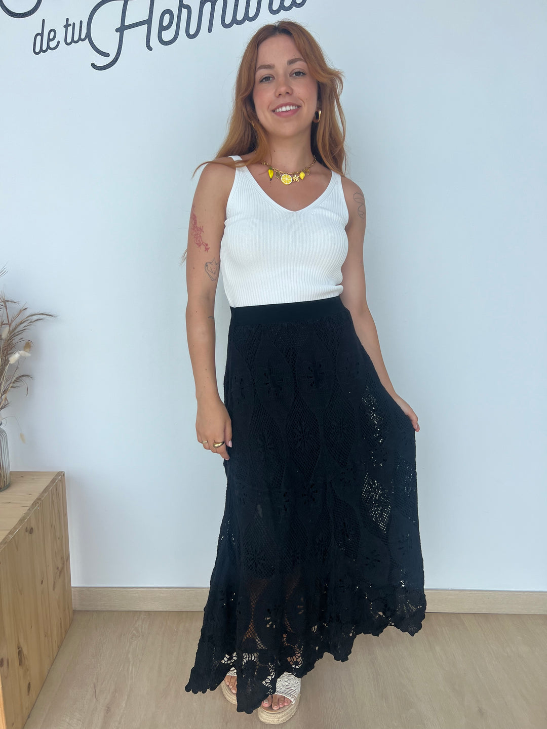 Falda Nuria negro