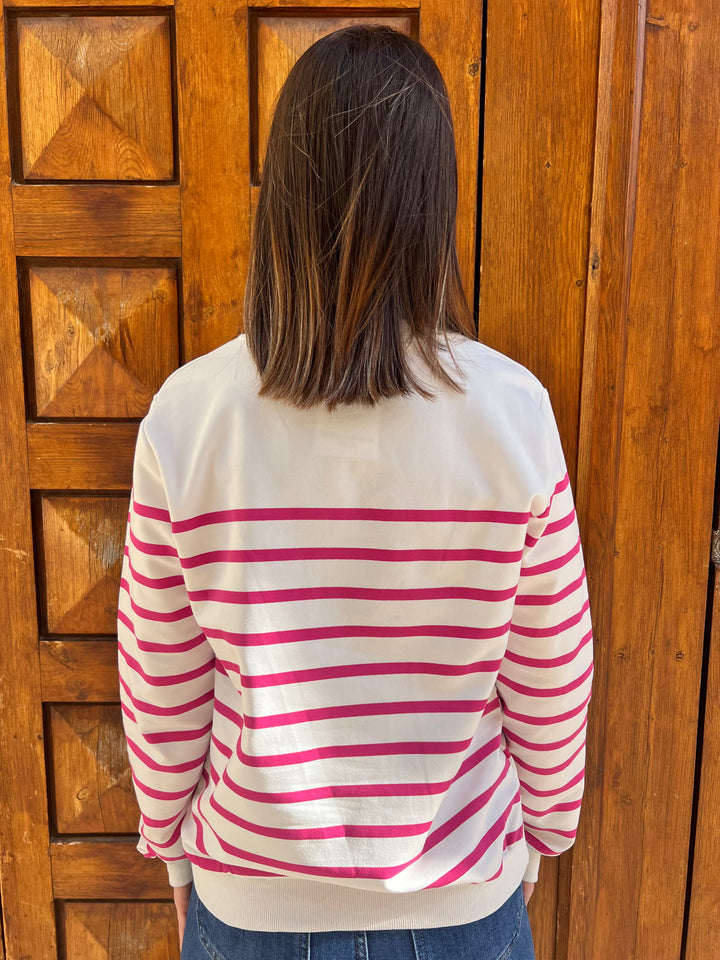 Sudadera Amor fucsia