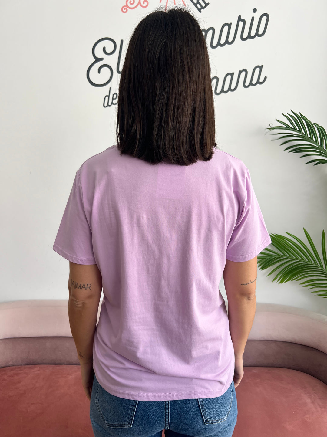 Camiseta Play malva