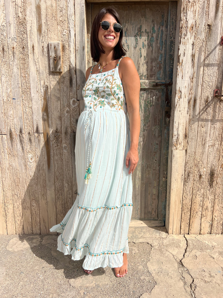 Vestido Holbox celeste