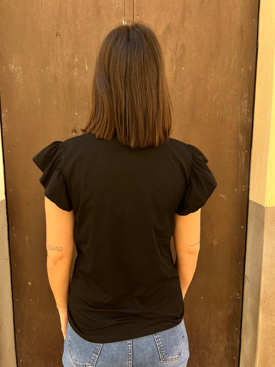 Camiseta Volante negro