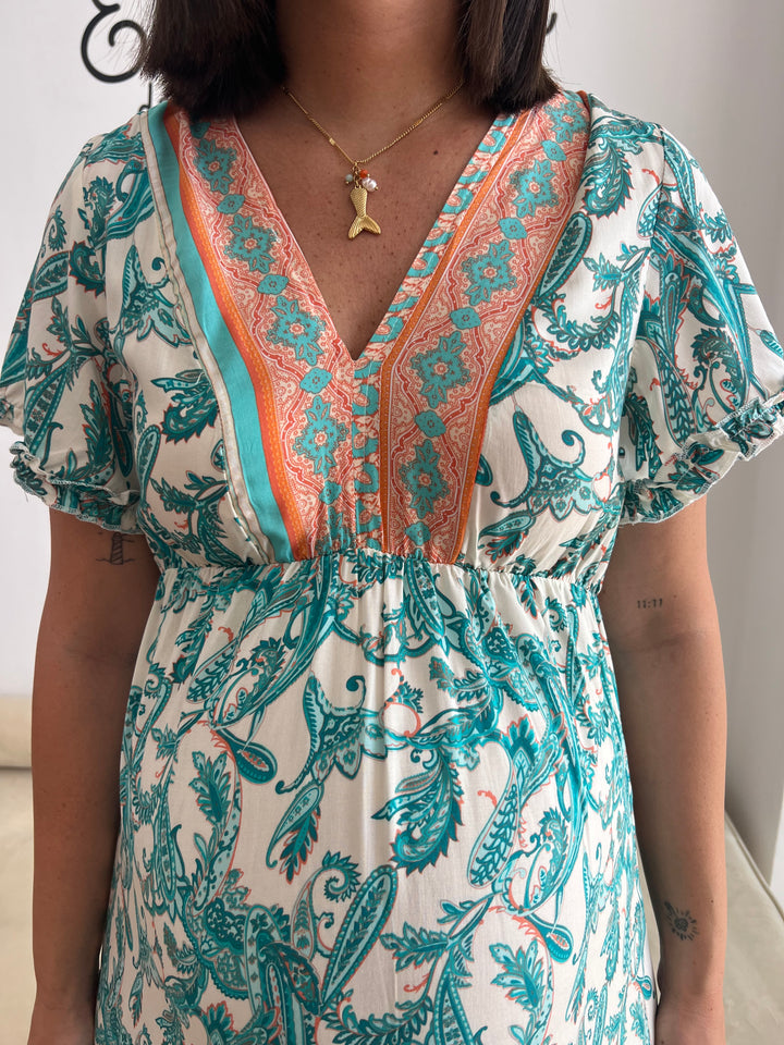 Vestido Marisa aguamarina