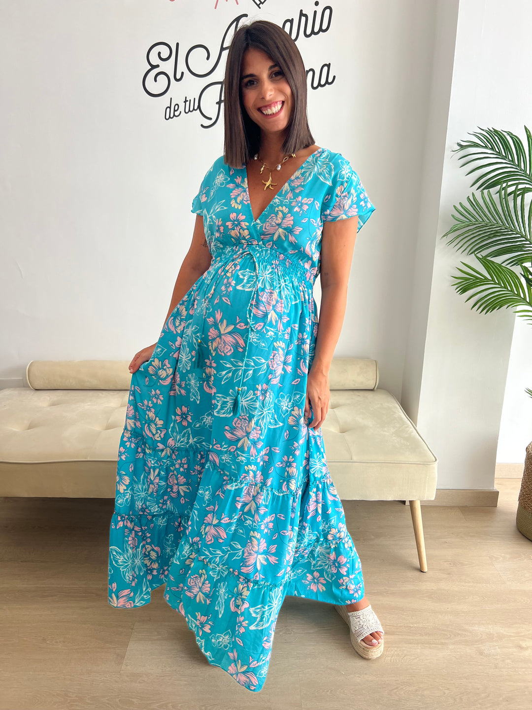 Vestido Jaione azul