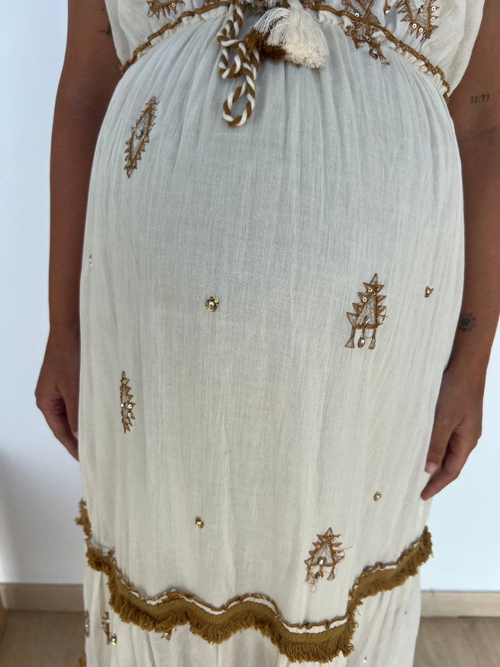Vestido Shiva camel