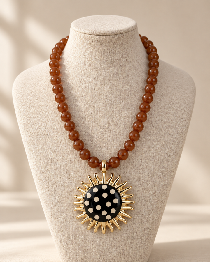 Collar Rita marrón (no acero)