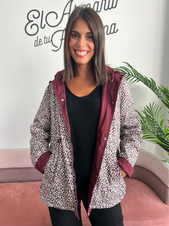 Chaqueta Reversible Leopardo