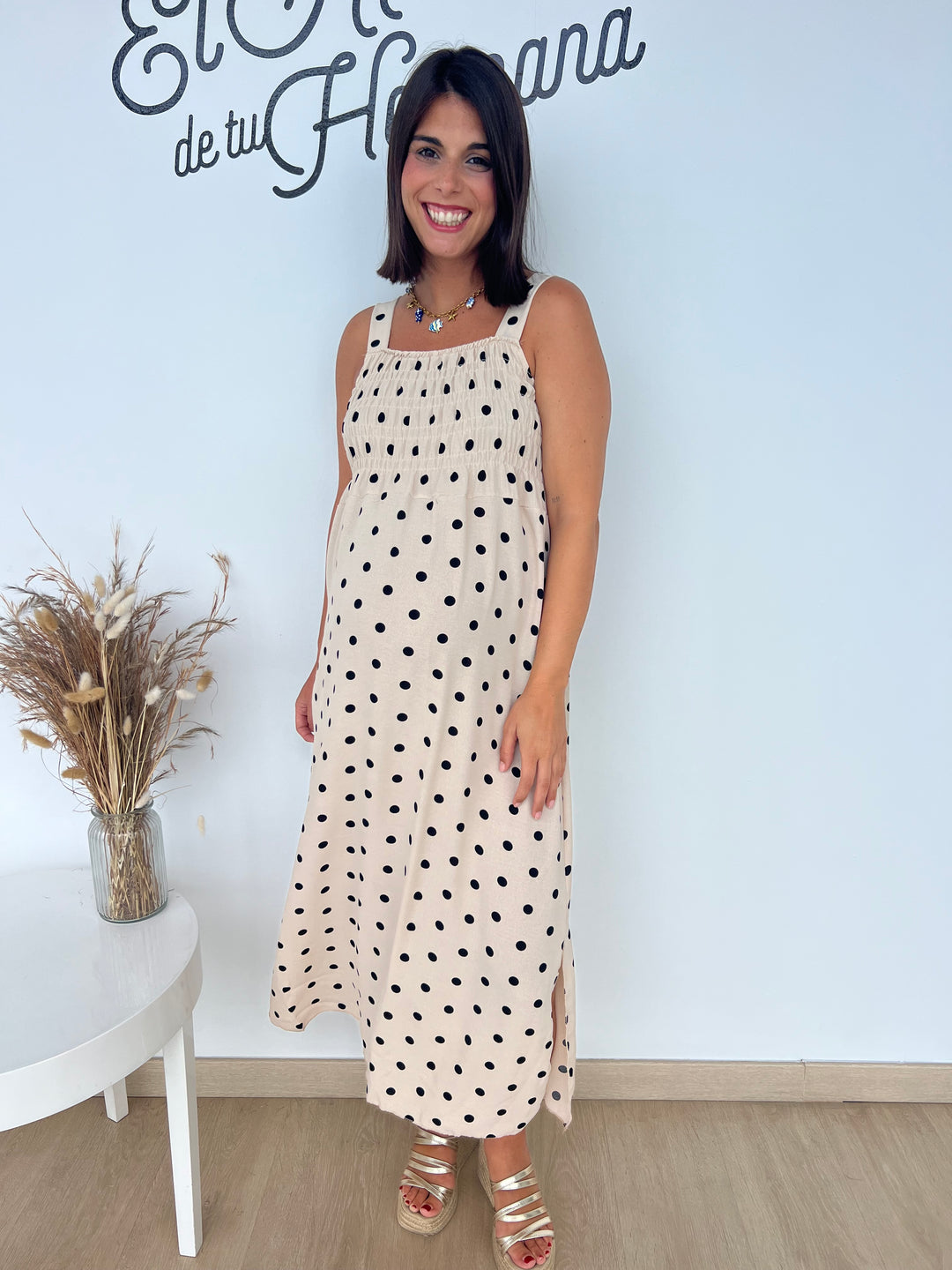 Vestido Cameron beige