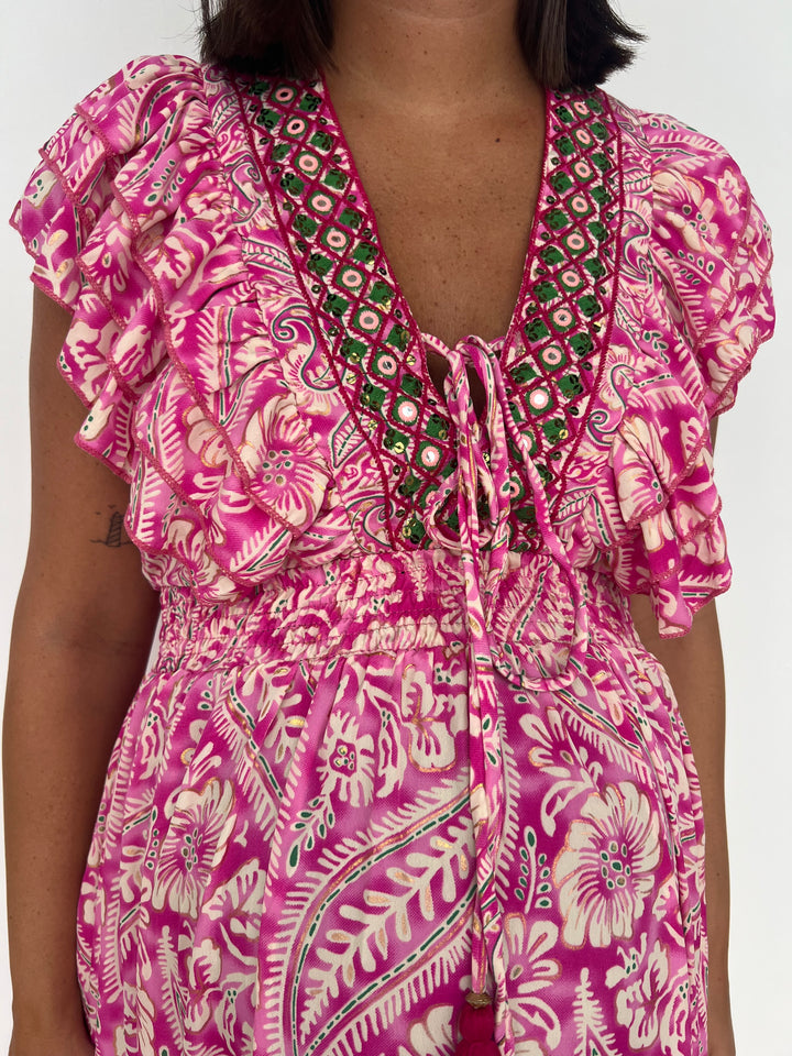 Vestido Korma rosa