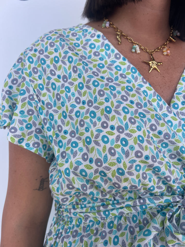 Vestido Sidney turquesa