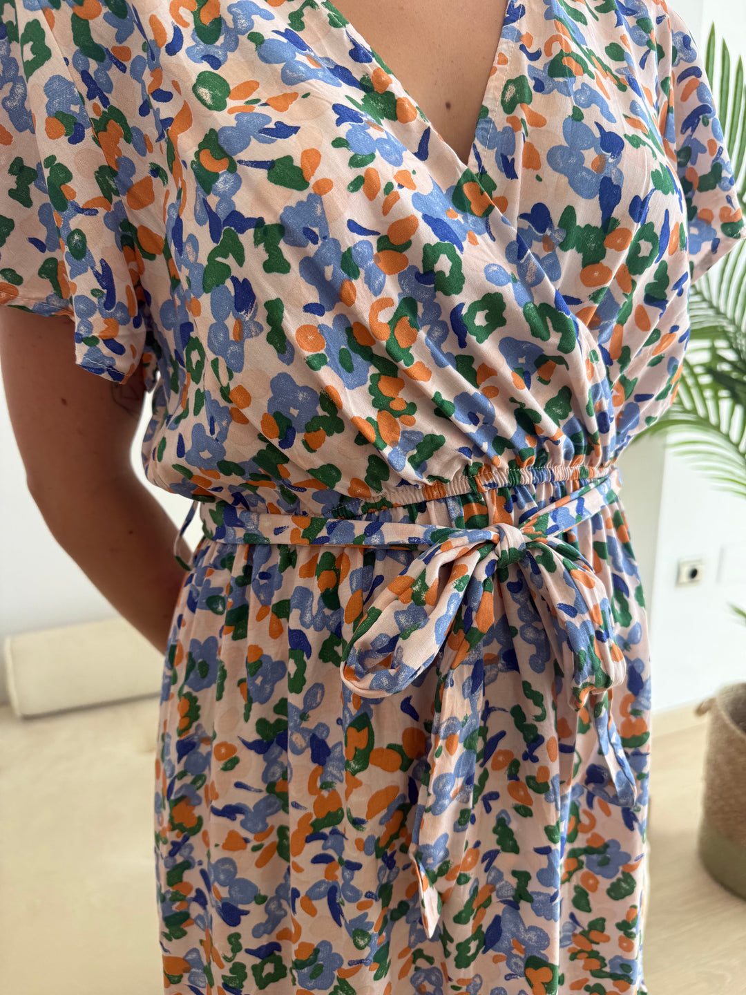 Vestido Nieves corto azul