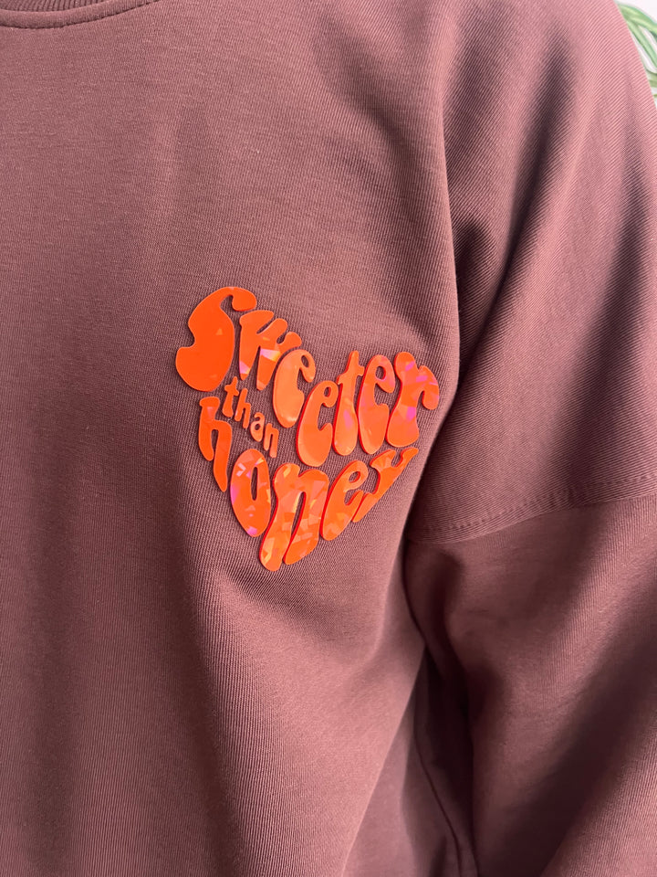 Sudadera Honey marrón