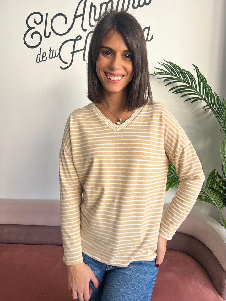 Camiseta Sofía camel