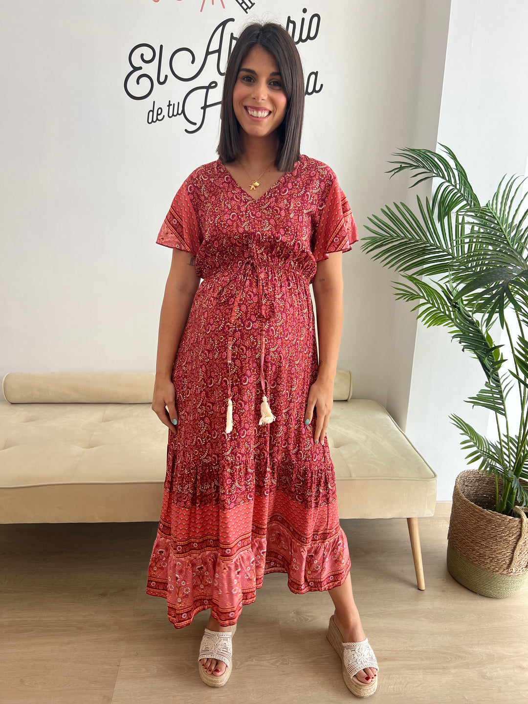 Vestido Lucrecia teja