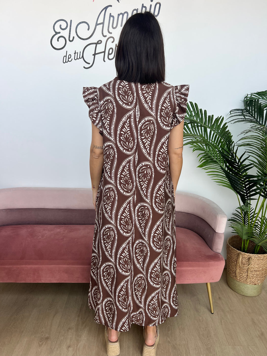 Vestido Débora marrón