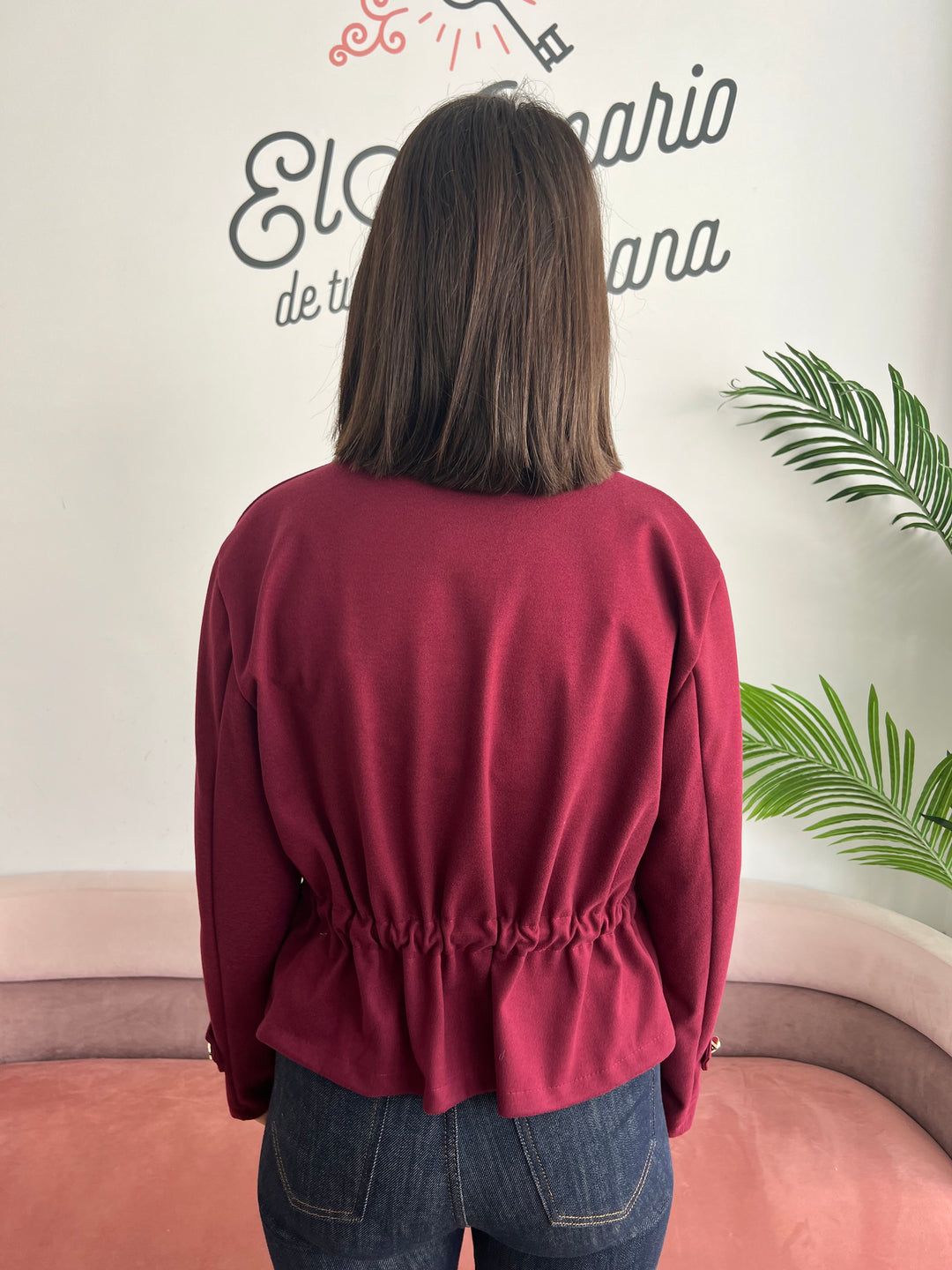 Chaqueta Evelyn burdeos